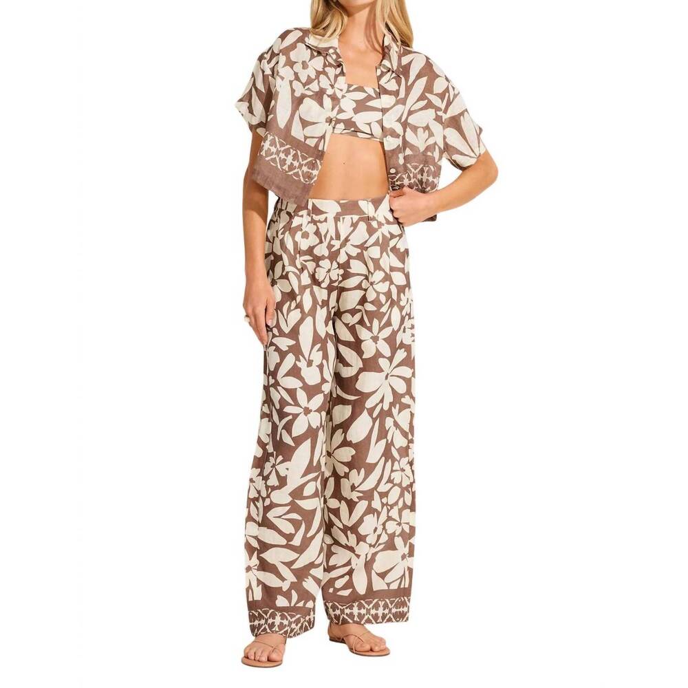 NEW VITAMIN A hana cropped shirt in desert flower